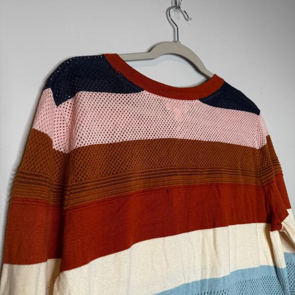 Market & Spruce Multicolor Color Block Crew Neck Sweater NWT Women’s XL - Picture 7 of 9
